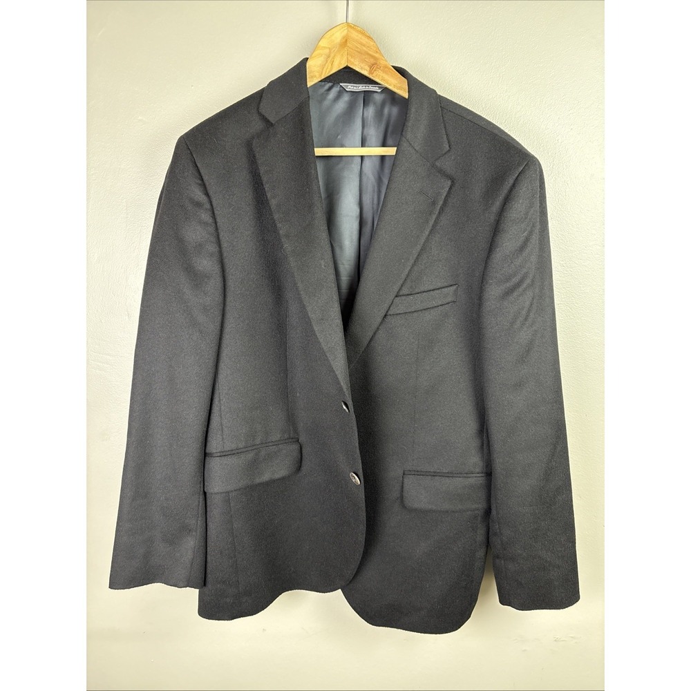 100% Black Cashmere Blazer 42 Sport Coat‎ Jack Victor Montreal Sport Coat